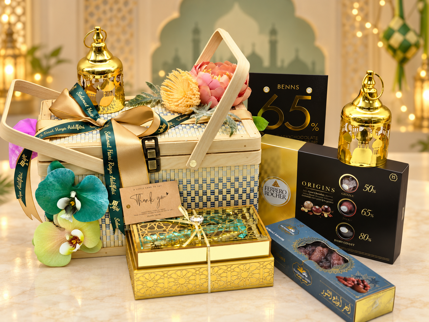 Hari Raya Luxury Hamper with Lanterns