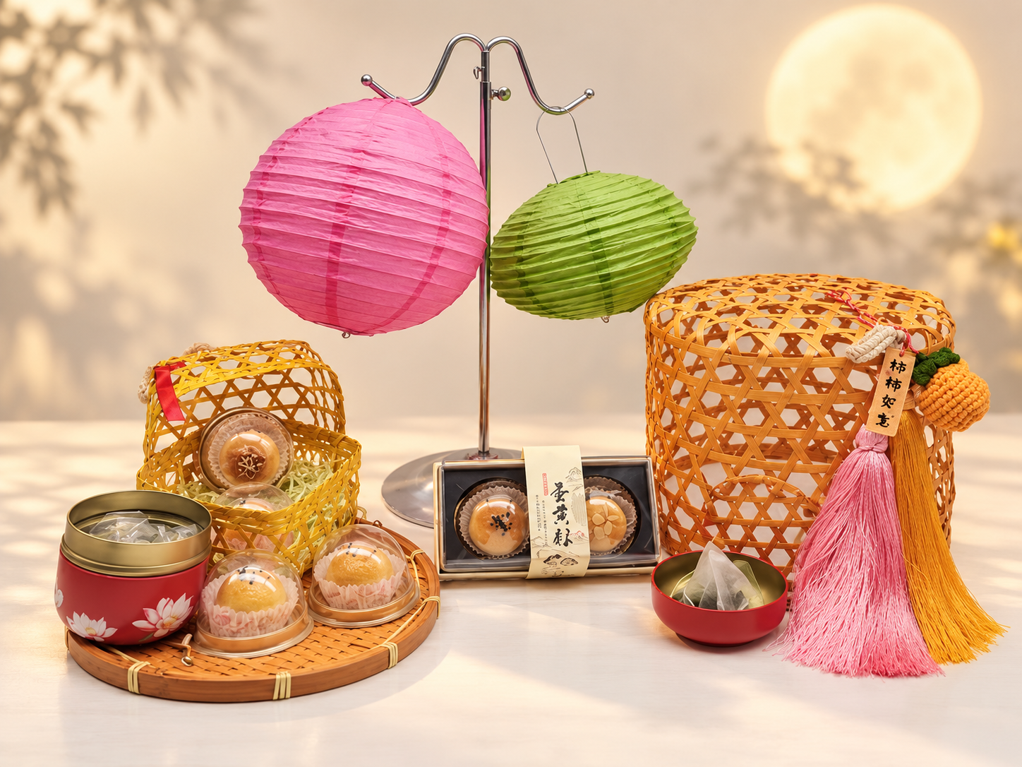 Mid-Autumn Lantern And Pastry Gift Set
